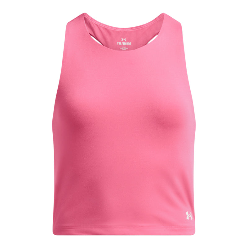 Girls' Under Armour Youth Motion Crop Tank Top - 672 - SUPER PINK