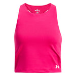 Girls' Under Armour Youth Motion Crop Tank Top - 681 - SHADED FUCHSIA