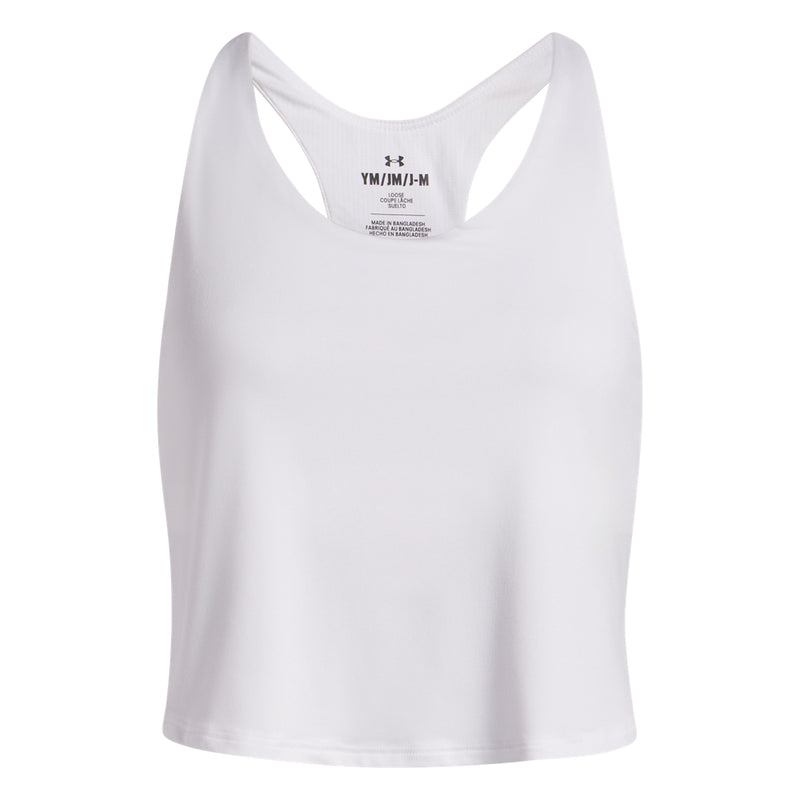 Girls' Under Armour Youth Motion Loose 2-In-1 Tank Top - 100 - WHITE