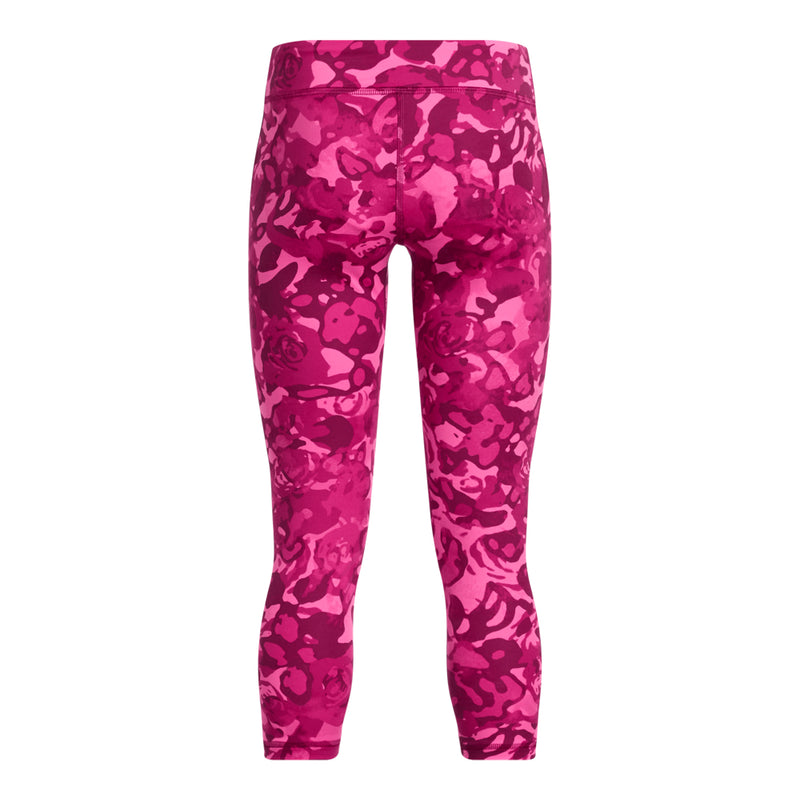 Girls' Under Armour Youth Motion Printed Crop - 681 - SHADED FUCHSIA