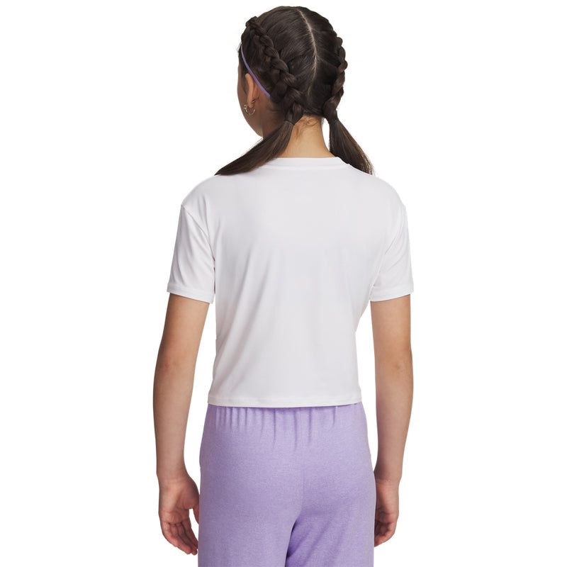 Girls' Under Armour Youth Motion T-Shirt - 100 - WHITE