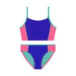 Girls' Under Armour Youth Piping Color Block 2-Piece Swimsuit - 950-PC