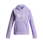 Girls' Under Armour Youth Rival Big Logo Print Hoodie - 538