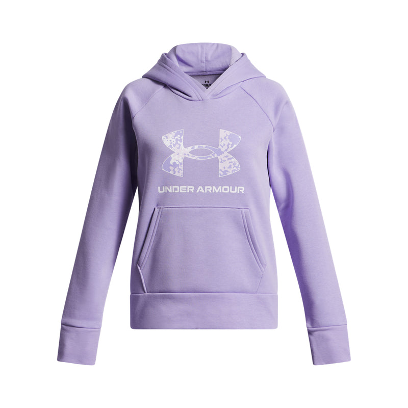 Girls' Under Armour Youth Rival Big Logo Print Hoodie - 538