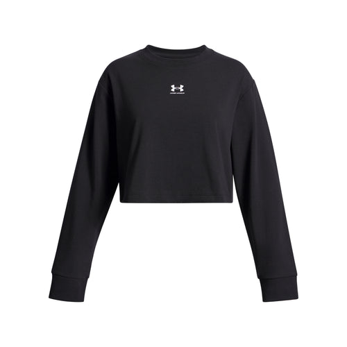 Girls' Under Armour Youth Rival Boxy Longsleeve - 003 - BLACK