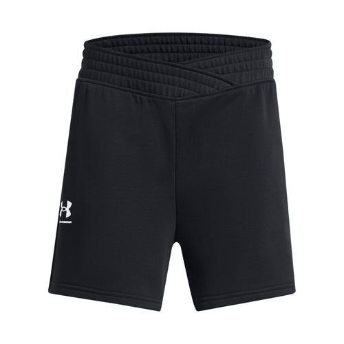 Girls' Under Armour Youth Rival Crossover Short - 001 - BLACK