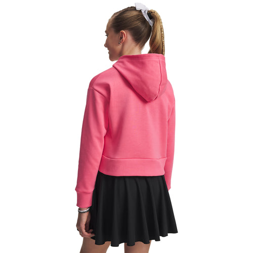 Girls' Under Armour Youth Rival Fleece Crop Hoodie - 672