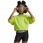 Girls' Under Armour Youth Rival Fleece Oversized Sweatshirt - 326 - VIBE GREEN