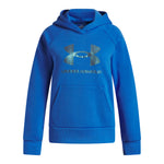 Girls' Under Armour Youth Rival Fleece Shimmer Hoodie - 402