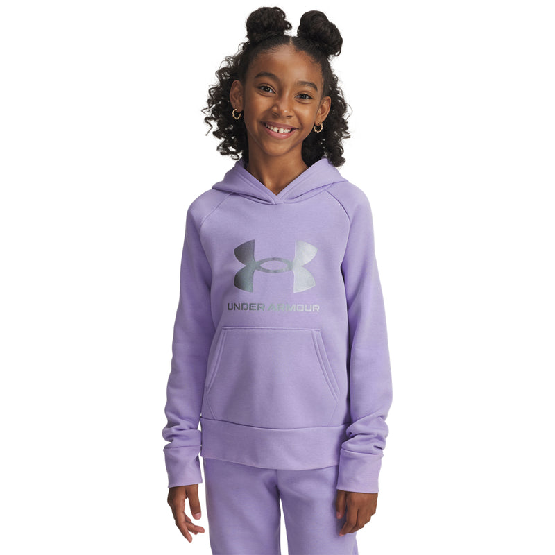 Girls' Under Armour Youth Rival Fleece Shimmer Hoodie - 538