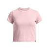 Girls' Under Armour Youth Rival Rib T-Shirt - 647 - PRIME PINK