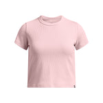 Girls' Under Armour Youth Rival Rib T-Shirt - 647 - PRIME PINK