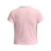 Girls' Under Armour Youth Rival Rib T-Shirt - 647 - PRIME PINK