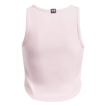 Girls' Under Armour Youth Rival Rib Tank Top - 647 - PRIME PINK
