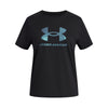 Girls' Under Armour Youth Rival Shimmer T-Shirt - 001 - BLACK