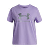 Girls' Under Armour Youth Rival Shimmer T-Shirt - 538 - PURPLE CREST