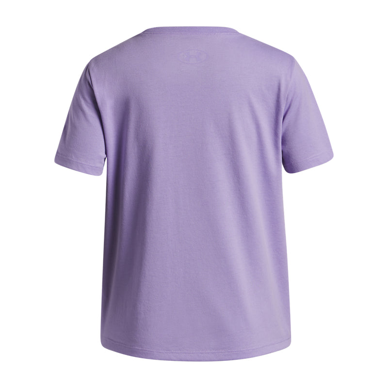 Girls' Under Armour Youth Rival Shimmer T-Shirt - 538 - PURPLE CREST