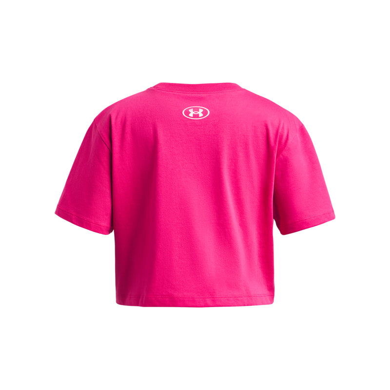 Girls' Under Armour Youth Rival T-Shirt - 681 - SHADED FUCHSIA