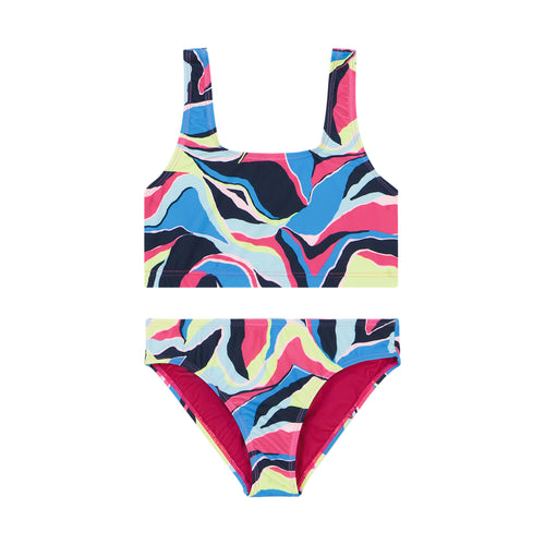 Girls' Under Armour Youth Sport Palm Midkini 2-Piece Swimsuit - 432-P6