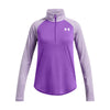 Girls' Under Armour Youth Tech 1/4 Zip - 525 LAVI