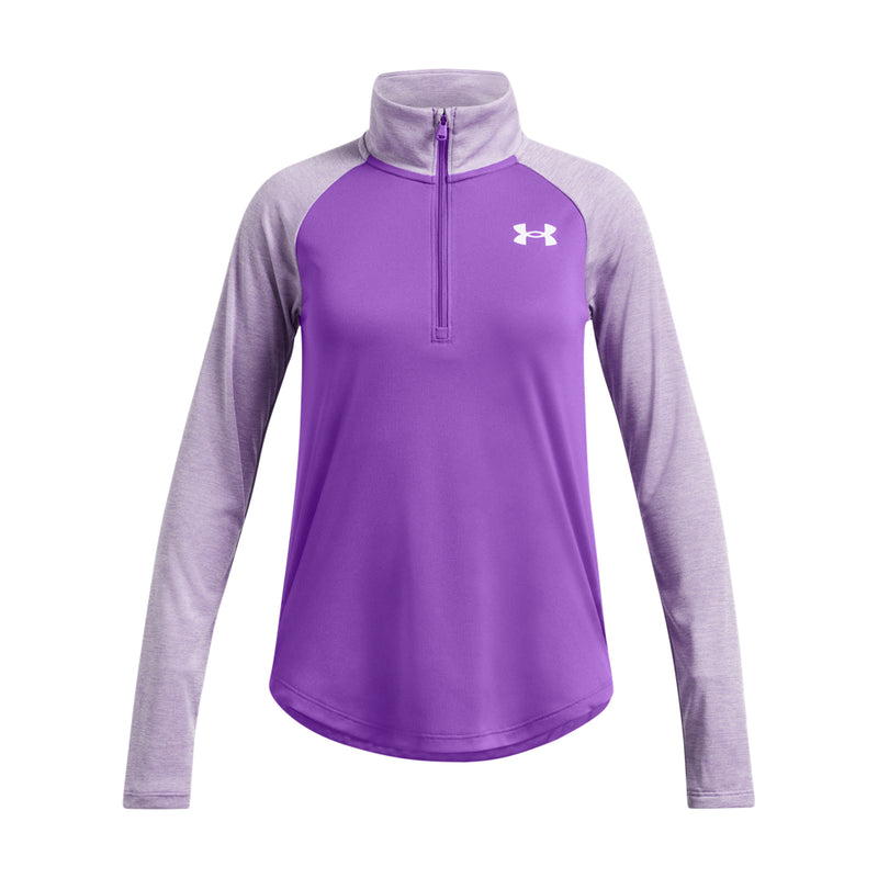 Girls' Under Armour Youth Tech 1/4 Zip - 525 LAVI