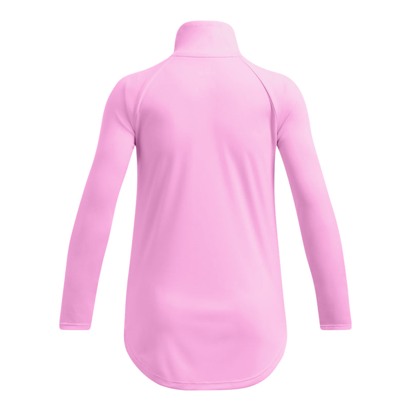 Girls' Under Armour Youth Tech 1/4 Zip - 638 - STELLAR PINK