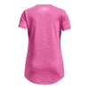 Girls' Under Armour Youth Tech Big Logo Twist T-Shirt - 659 - PINK EDGE