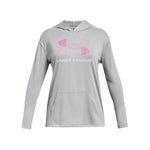 Girls' Under Armour Youth Tech Graphic Hoodie - 012 - GREY