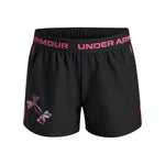 Girls' Under Armour Youth Tech Play Up Logo Short - 002 - BLACK