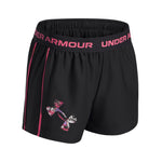 Girls' Under Armour Youth Tech Play Up Logo Short - 002 - BLACK