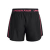Girls' Under Armour Youth Tech Play Up Logo Short - 002 - BLACK