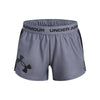 Girls' Under Armour Youth Tech Play Up Logo Short - 024 - GREY