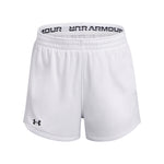 Girls' Under Armour Youth Tech Play Up Mesh Short - 100 - WHITE