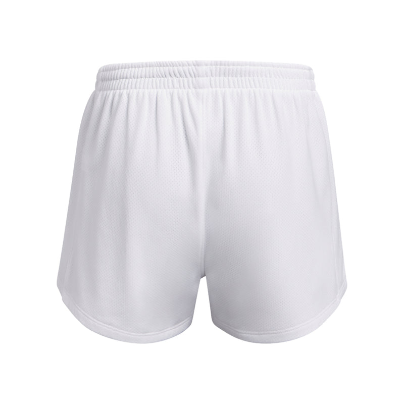 Girls' Under Armour Youth Tech Play Up Mesh Short - 100 - WHITE