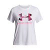 Girls' Under Armour Youth Tech Print Fill T-Shirt - 100 - WHITE