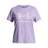 Girls' Under Armour Youth Tech Print Fill T-Shirt - 538 - PURPLE CREST