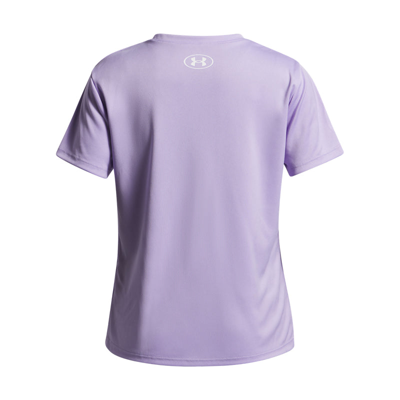 Girls' Under Armour Youth Tech Print Fill T-Shirt - 538 - PURPLE CREST