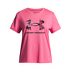 Girls' Under Armour Youth Tech Print Fill T-Shirt - 672 - PINK
