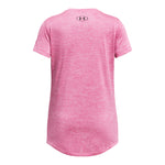 Girls' Under Armour Youth Tech Twist Arch Big Logo Tee - 659 - PINK EDGE