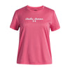 Girls' Under Armour Youth Tech Twist Graphic T-Shirt - 672 - PINK