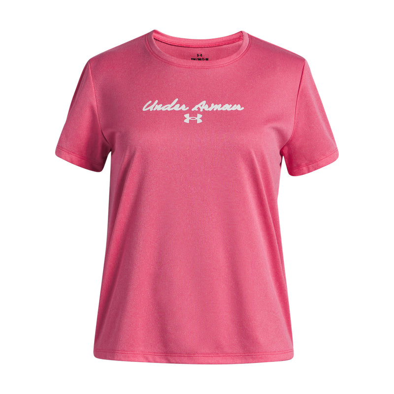 Girls' Under Armour Youth Tech Twist Graphic T-Shirt - 672 - PINK