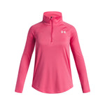 Girls' Under Armour Youth Tech Wordmark 1/4 Zip - 672