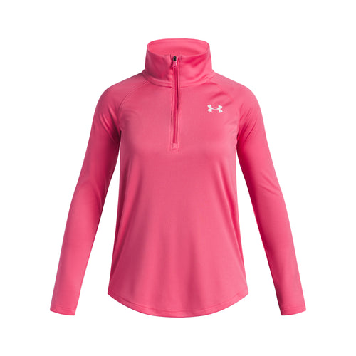 Girls' Under Armour Youth Tech Wordmark 1/4 Zip - 672
