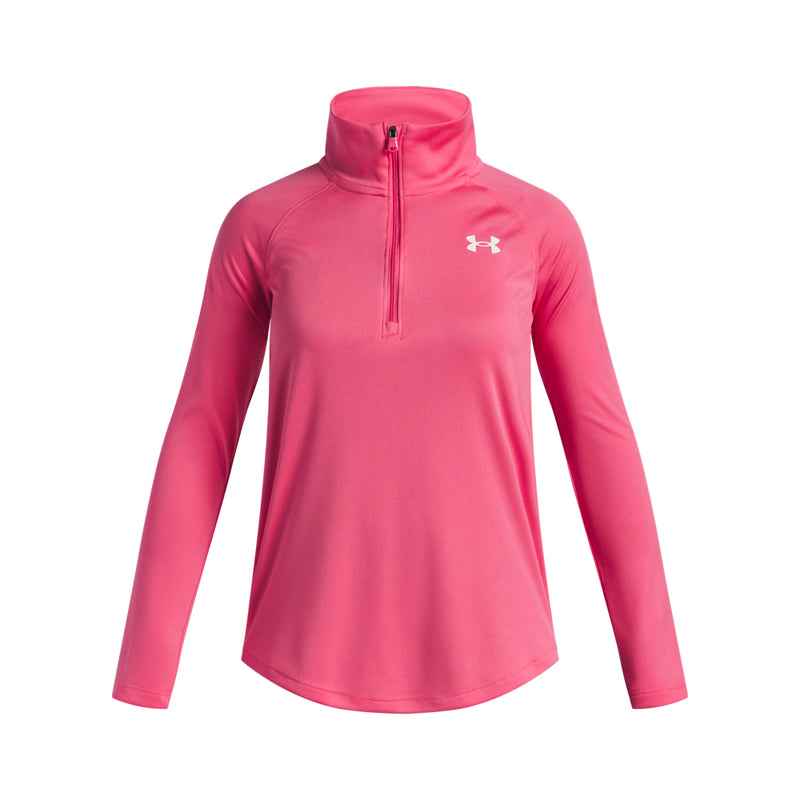 Girls' Under Armour Youth Tech Wordmark 1/4 Zip - 672