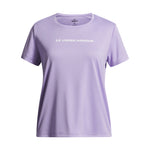 Girls' Under Armour Youth Tech Wordmark Graphic T-Shirt - 538