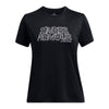 Girls' Under Armour Youth Tech Wordmark T-Shirt - 001 - BLACK