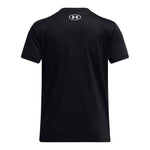 Girls' Under Armour Youth Tech Wordmark T-Shirt - 001 - BLACK