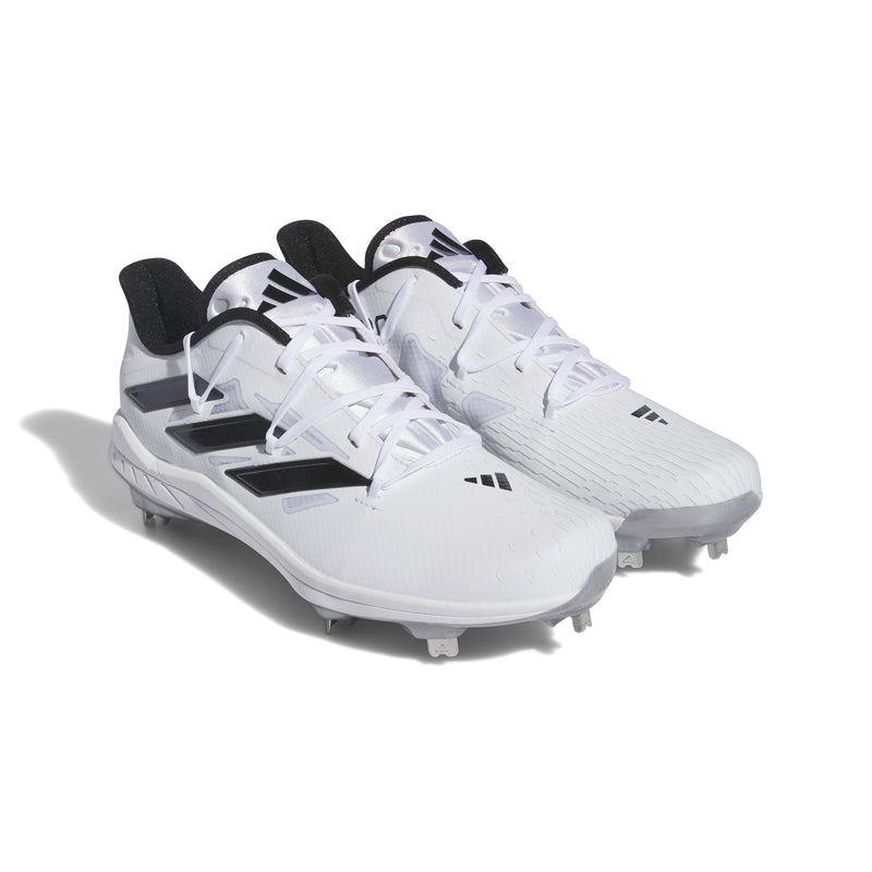 Men's Adidas Adizero Afterburner 9 Cleats - WHITE/BLACK