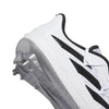 Men's Adidas Adizero Afterburner 9 Cleats - WHITE/BLACK