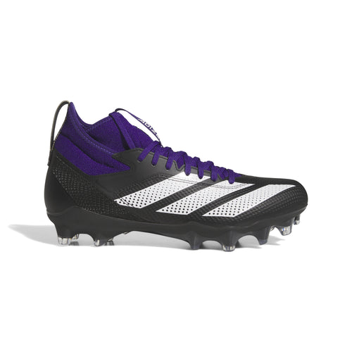 Men's Adidas Adizero Impact Football Cleats - BLACK/PUPRLE